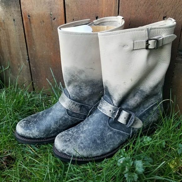 frye veronica buckle booties